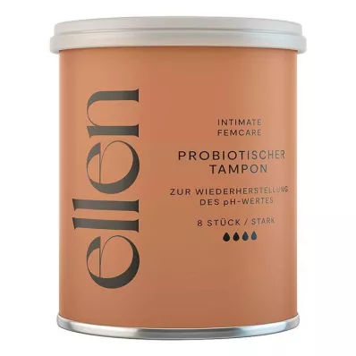 Ellen probiotični tampon močan, 8 kosov Ellen probiotični tampon močan, 8 kosov