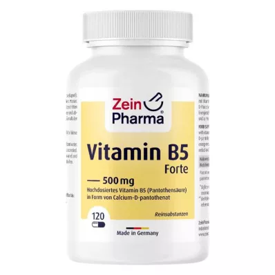 VITAMIN B5 PANTOTHENSÄURE 500 mg kapsule, 120 kapsul
