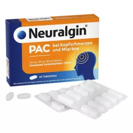 NEURALGIN PAC za tablete proti glavobolu in migreni, 20 kosov