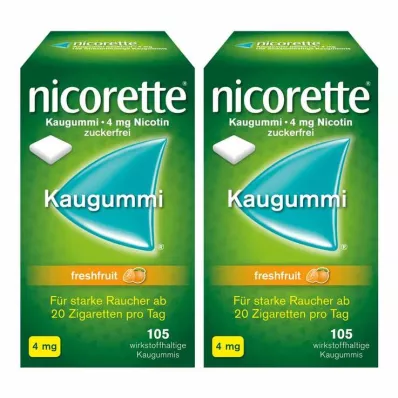 NICORETTE Žvečilni gumi 4 mg freshfruit, 210 kosov