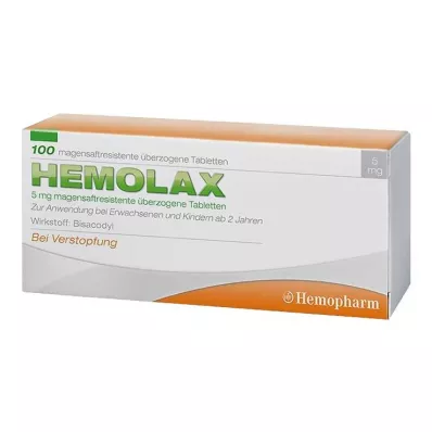 Hemolax 5 mg gastrorezistentne obložene tablete, 100 kom Hemolax 5 mg gastrorezistentne obložene tablete, 100 kom