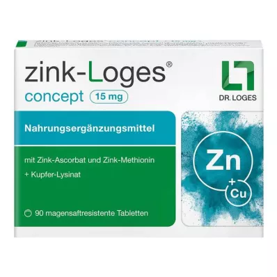 Zinc-Loges koncept 15 mg gastrorezistentne tablete, 90 kos Zinc-Loges koncept 15 mg gastrorezistentne tablete, 90 kos