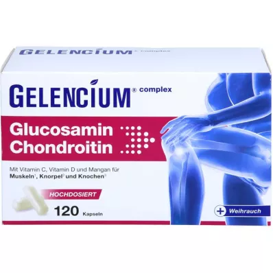 GELENCIUM Glukozamin hondroitin visok odmerek Vit C Kps, 120 kapsul