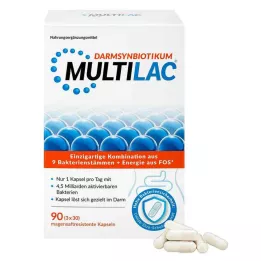 MULTILAC Črevesne sinbiotične enterične obložene kapsule, 3X30 kosov